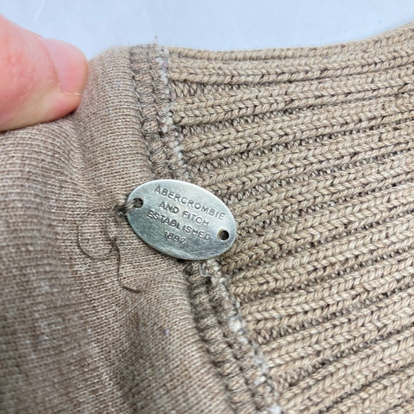 Vintage Abercrombie & Fitch Women's Sherpa Lined Zip Hoodie Size M Moose - Picture 10 of 16